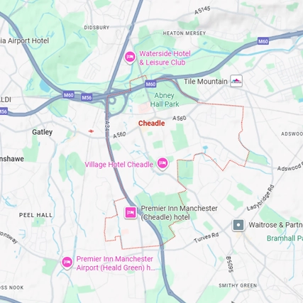Map of Cheadle
