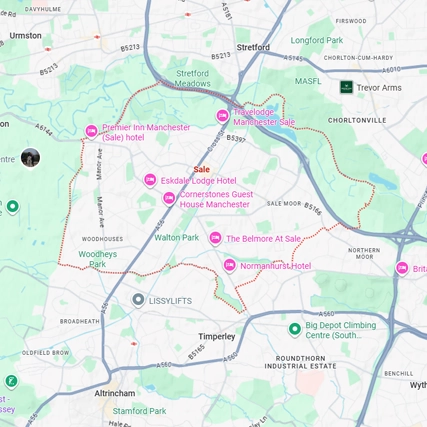 Map of Sale